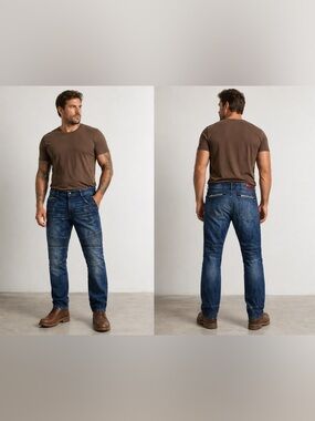 Rockstar Sushi Secure Men's Jean Pants Medium Wash Size 38
